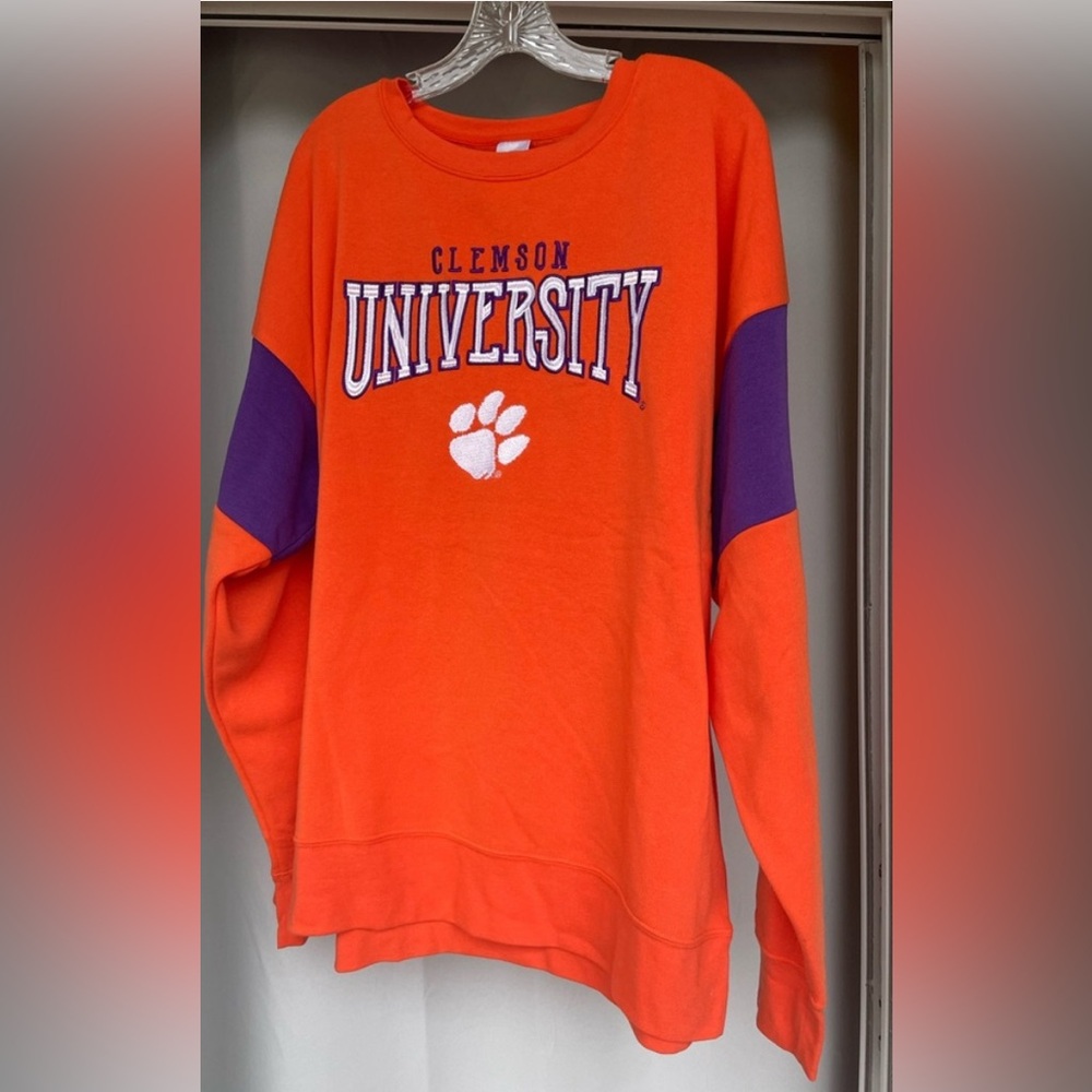Clemson University unisex pullover sweatshirt